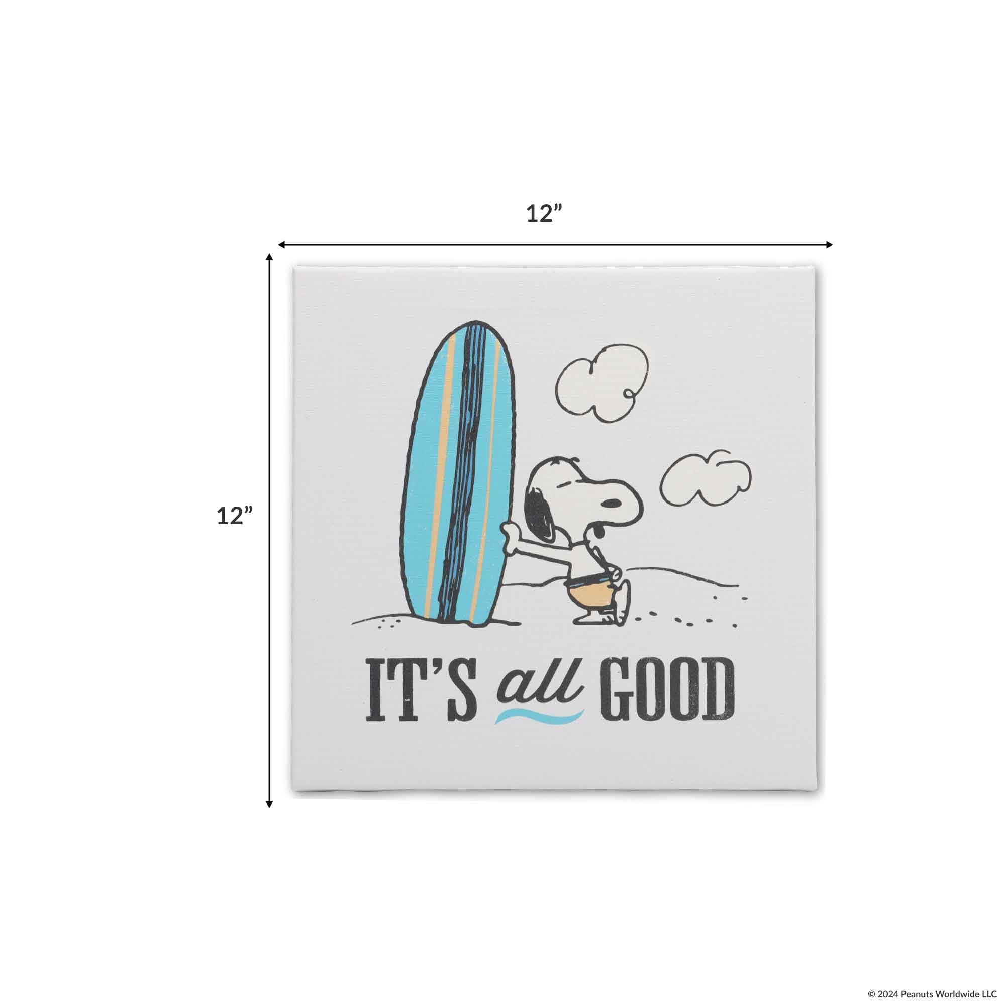 Amazon.com: Open Road Brands Peanuts Snoopy It's All Good Surfer